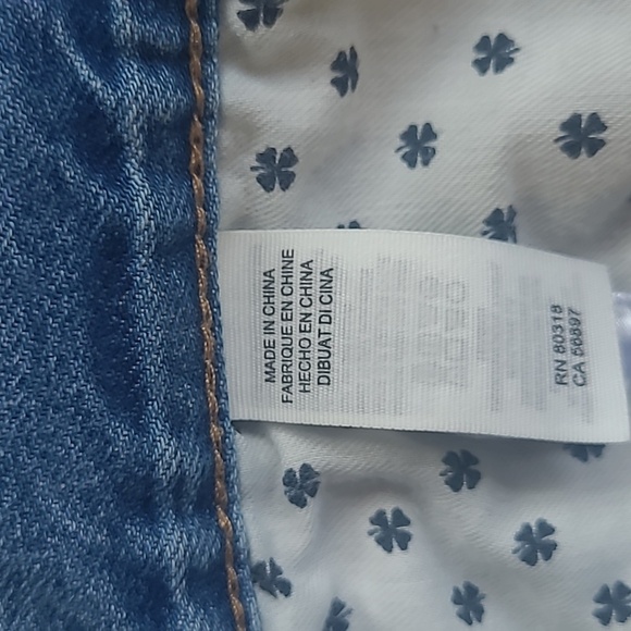 Lucky Brand Jean Shorts Women's sz 0/25 Distressed Boyfriend Button Fly Shorts - Picture 8 of 11